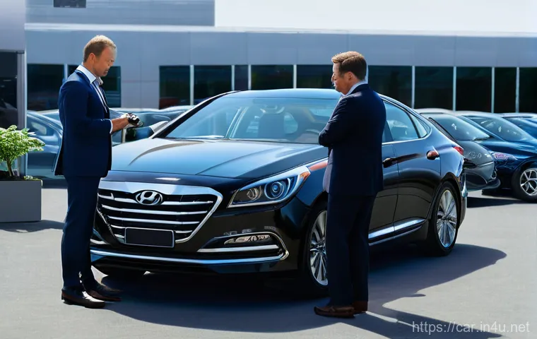 자동차정비 정비 이력 관리의 중요성 - **Image Prompt 1: The Value of Well-Maintained Records**
    A bright, modern car dealership showroo...