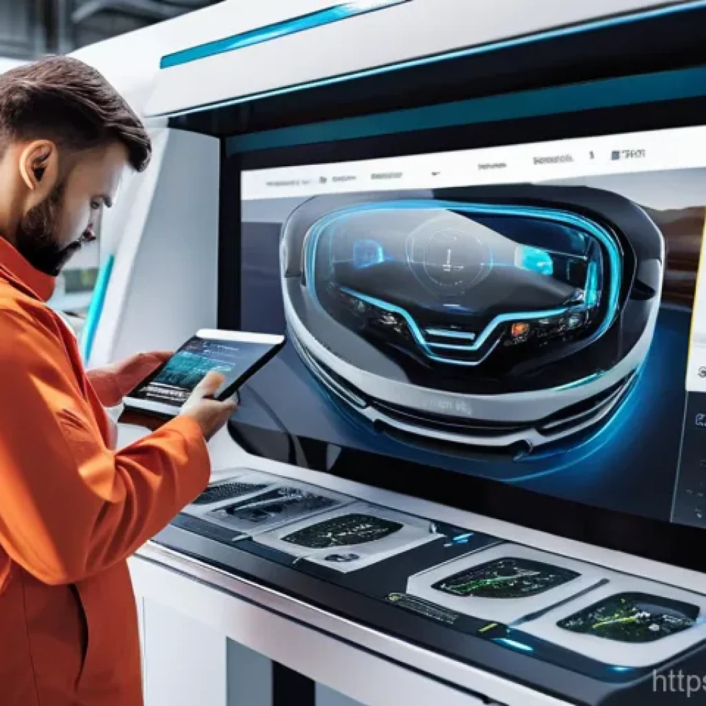 자동차정비사 연봉 인상 사례 - A professional automotive technician, in their late 20s to early 30s, wearing a clean, modern work u...